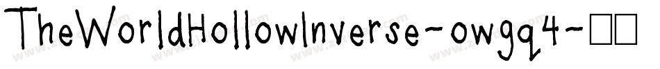 TheWorldHollowInverse-owgq4字体转换