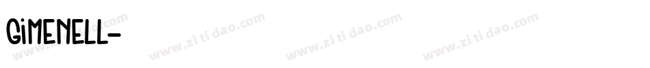 GIMENELL字体转换