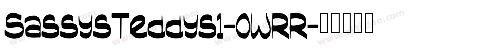 SassysTeddys1-0WRR字体转换