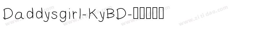 Daddysgirl-KyBD字体转换