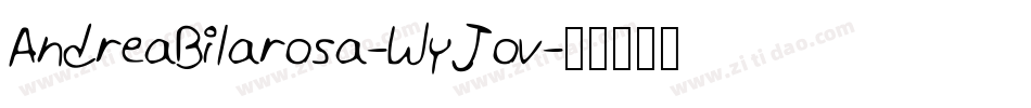 AndreaBilarosa-WyJov字体转换