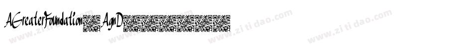 AGreaterFoundation-AgnD字体转换