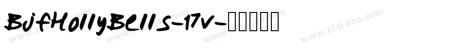 BjfHollyBells-17v字体转换