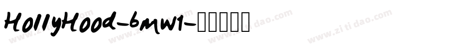 HollyHood-6mw1字体转换