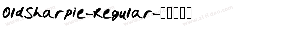 OldSharpie-Regular字体转换