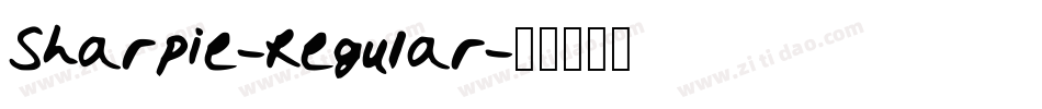 Sharpie-Regular字体转换
