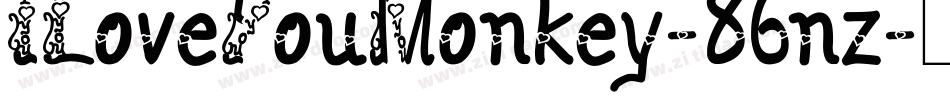 ILoveYouMonkey-86nz字体转换