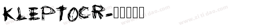 KLEPTOCR字体转换