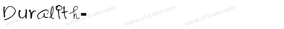 Duralith字体转换