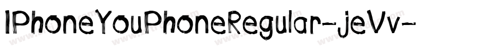 IPhoneYouPhoneRegular-jeVv字体转换