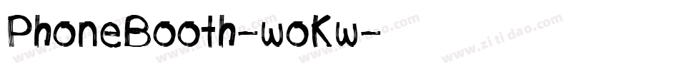 PhoneBooth-woKw字体转换