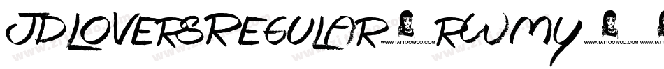 JdLoversRegular-rWmy字体转换