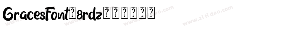 GracesFont-8rdz字体转换
