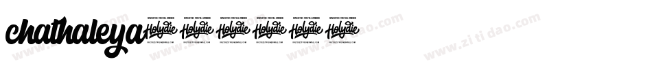 chathaleya字体转换