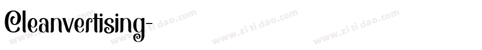Cleanvertising字体转换