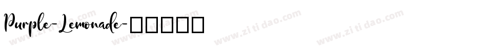 Purple-Lemonade字体转换