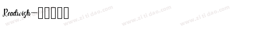 Readwish字体转换