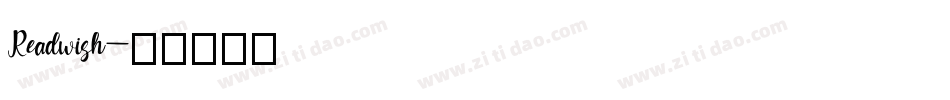 Readwish字体转换