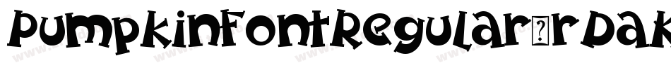 PumpkinFontRegular-rDaK字体转换