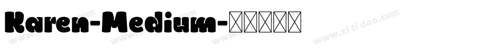 Karen-Medium字体转换