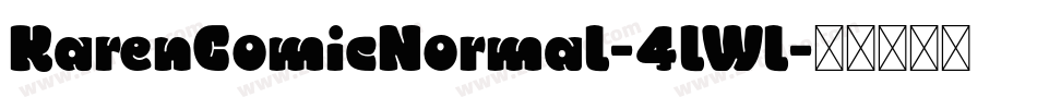 KarenComicNormal-4lWl字体转换
