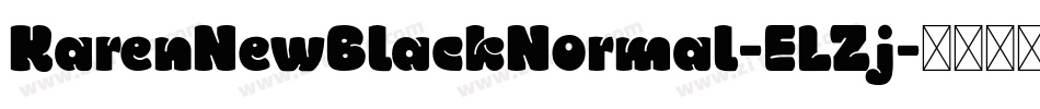 KarenNewBlackNormal-ELZj字体转换