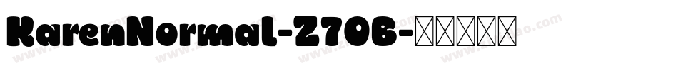 KarenNormal-Z7OB字体转换