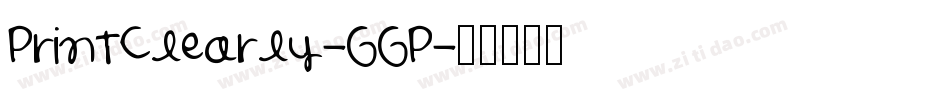 PrintClearly-GGP字体转换