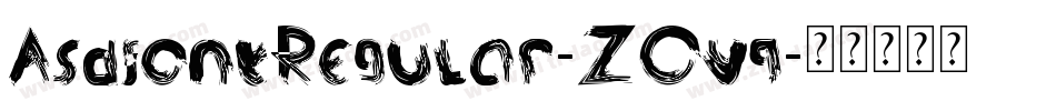AsdfontRegular-ZOvq字体转换
