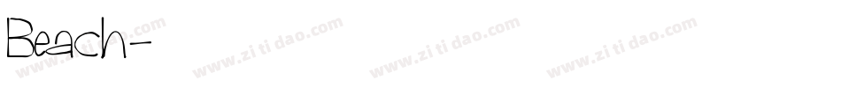 Beach字体转换
