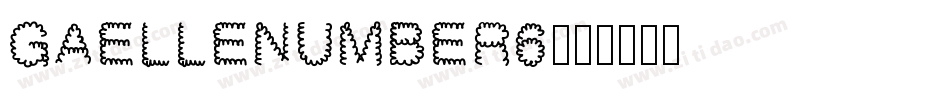GaelleNumber6字体转换
