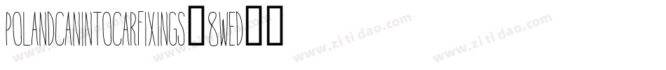 PolandCanIntoCarFixings-8wED字体转换