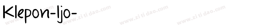 Klepon-Ijo字体转换