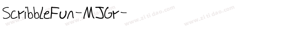 ScribbleFun-MJGr字体转换