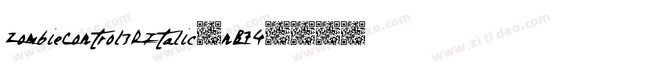 ZombieControl3DItalic-nB74字体转换