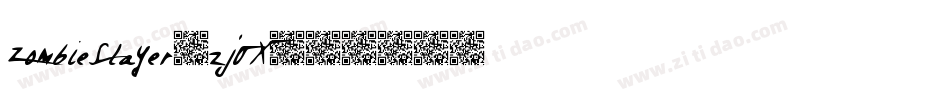 ZombieSlayer-zjOX字体转换