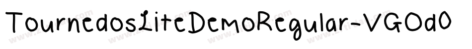 TournedosLiteDemoRegular-VGOd0字体转换