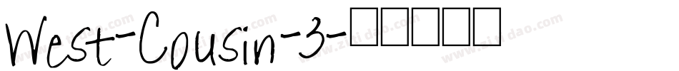 West-Cousin-3字体转换