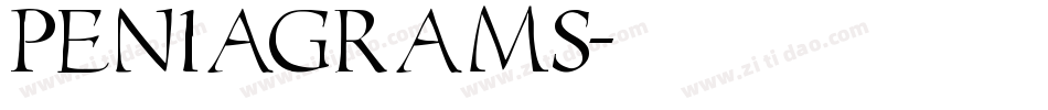 peniagrams字体转换