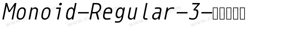 Monoid-Regular-3字体转换