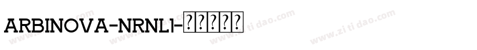 Arbinova-nRnl1字体转换