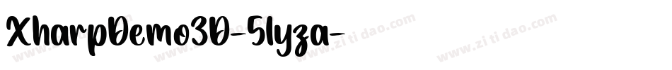 XharpDemo3D-51yza字体转换