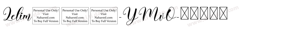 Lelim200-YMvO字体转换