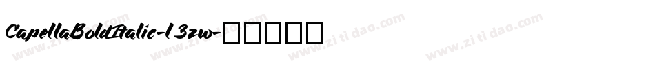 CapellaBoldItalic-l3zw字体转换