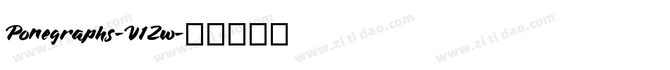 Ponegraphs-V1Zw字体转换