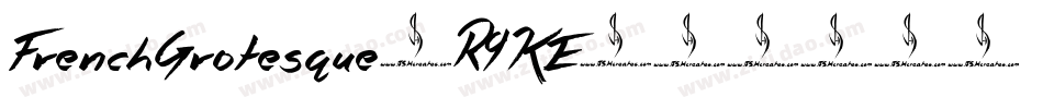 FrenchGrotesque-R9KE字体转换