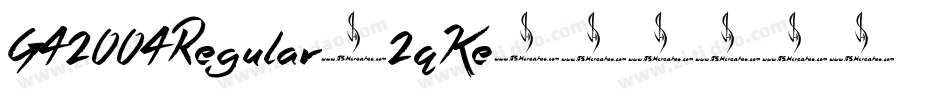 G42004Regular-2qKe字体转换