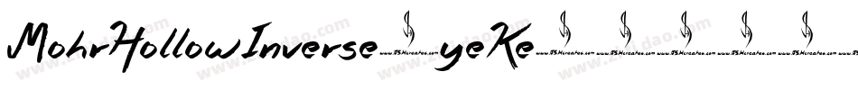 MohrHollowInverse-yeKe字体转换