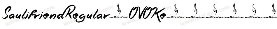 SaulifriendRegular-OVOKe字体转换