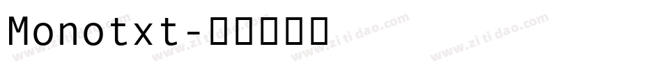 Monotxt字体转换